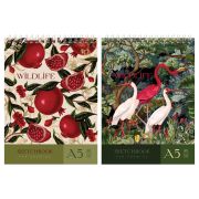 Скетчбук 60л., А5 BG «Тропики», на гребне, глянцевая ламинация, 120г/м2