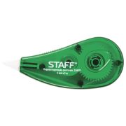 Корректирующая лента 5 мм х 5 м, корпус зеленый, блистер, STAFF