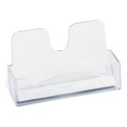 Подставка для визиток настольная СТАММ, 40*100мм, прозрачная