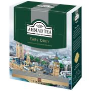 Чай Ahmad Tea «Earl Gray», черный с бергамотом, 100 фольг. пакетиков по 2г