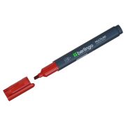 Маркер перманентный Berlingo «Multiline PE400» красный, скошенный, 0,5-4мм